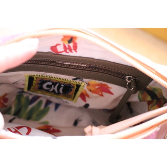 Chi by Carlos Falchi Colorblock Patchwork Handbag - Picture 5 of 11